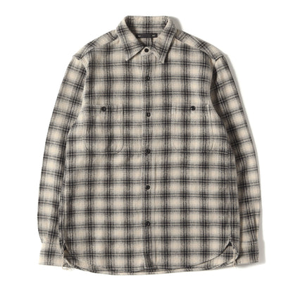 ウォッシュ加工 ヴィンテージ チェック フランネル ワーク シャツ (V.Check Flannel Work SH 2209-5003)