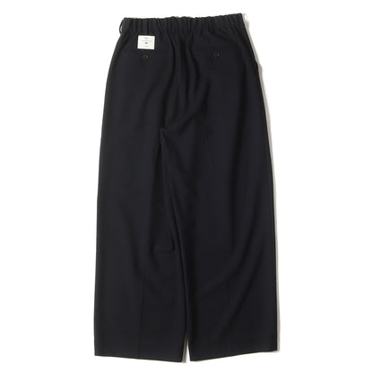 24SS ワンタック ワイド バギー スラックス パンツ (VINTAGE WOOL ONE TUCK WIDE 35 SLACKS NMPT-012)