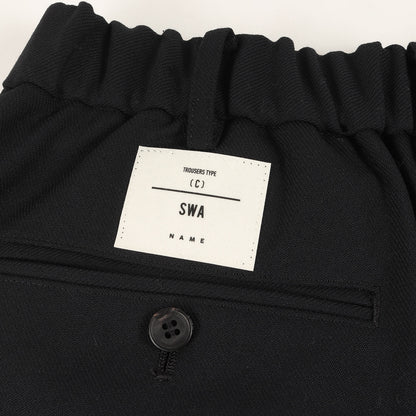 24SS ワンタック ワイド バギー スラックス パンツ (VINTAGE WOOL ONE TUCK WIDE 35 SLACKS NMPT-012)