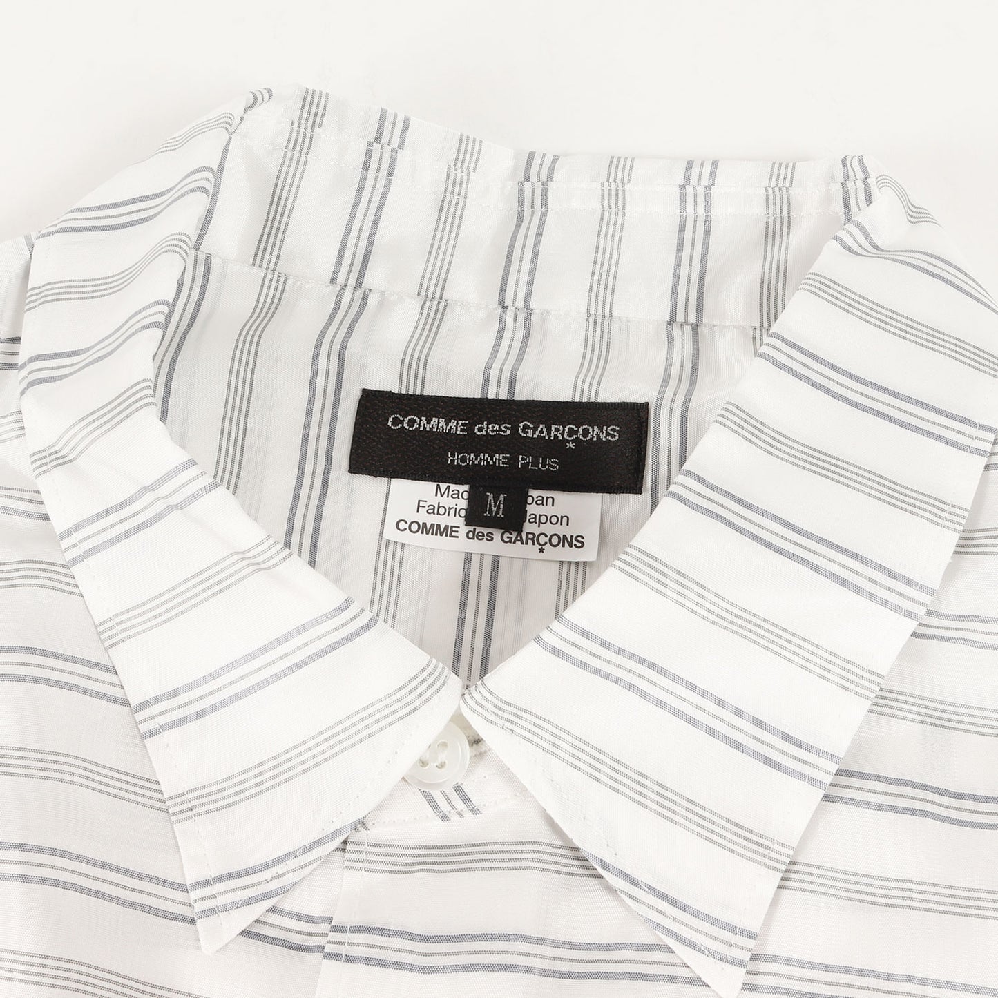 24AW ボーダー ストライプ 変型 切替 ロング シャツ (PN-B002)