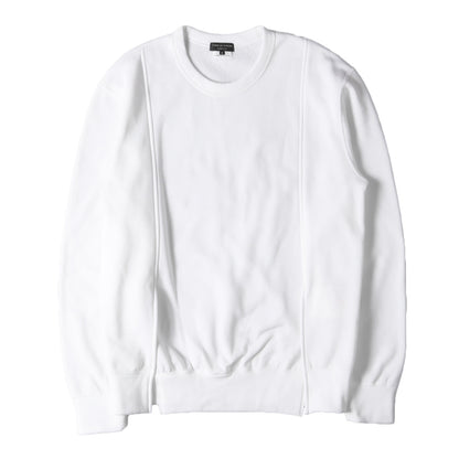 24AW ポリ ジャージー フロント カット デザイン スリット スウェット (PN-T025) / 裏起毛