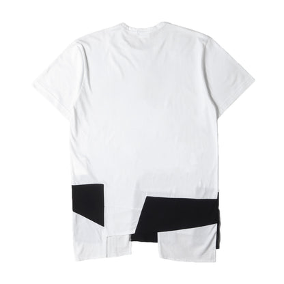 24AW ヘム ランダム パッチワーク バインダーネック Tシャツ (PN-T022)