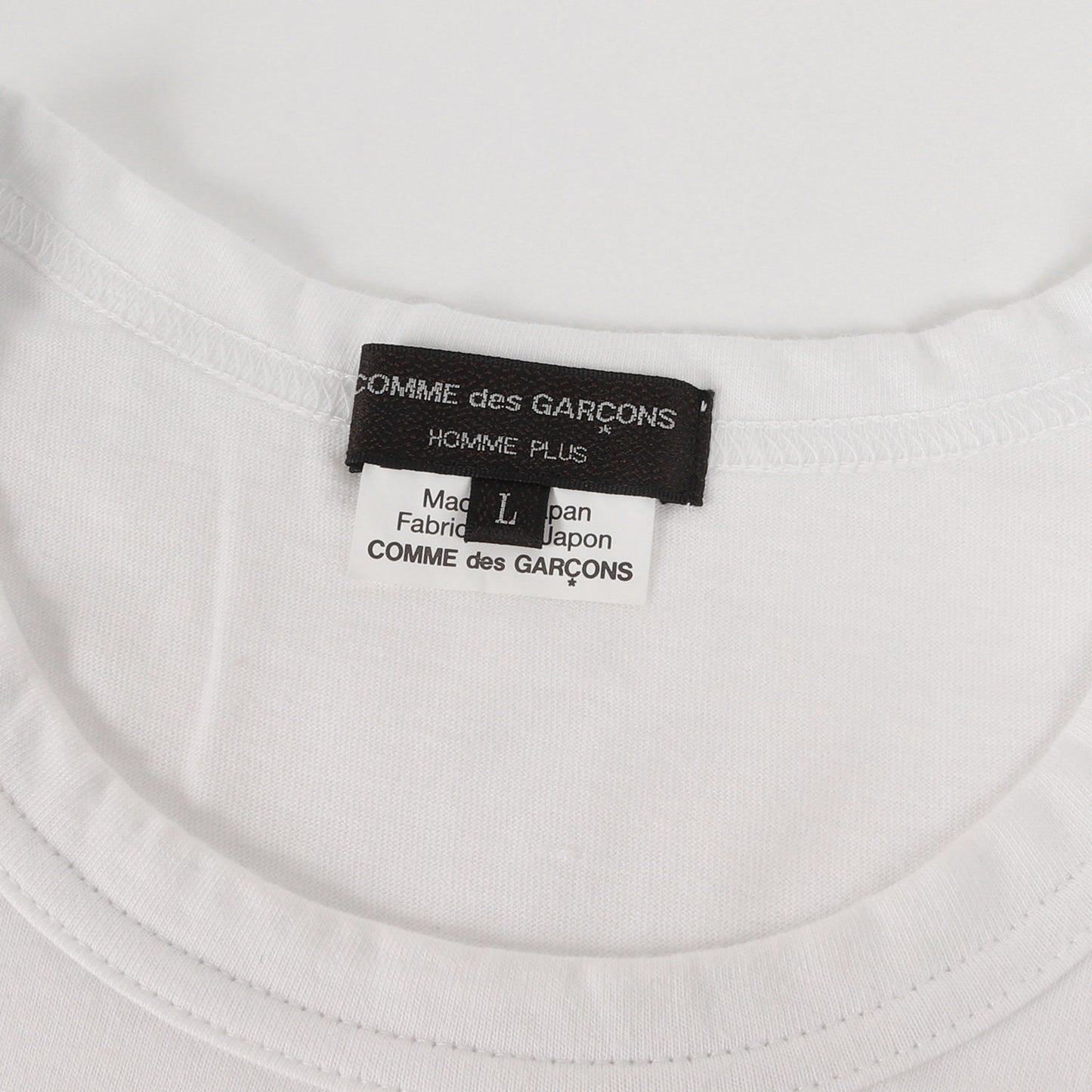 24AW ヘム ランダム パッチワーク バインダーネック Tシャツ (PN-T022)