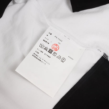 24AW ヘム ランダム パッチワーク バインダーネック Tシャツ (PN-T022)