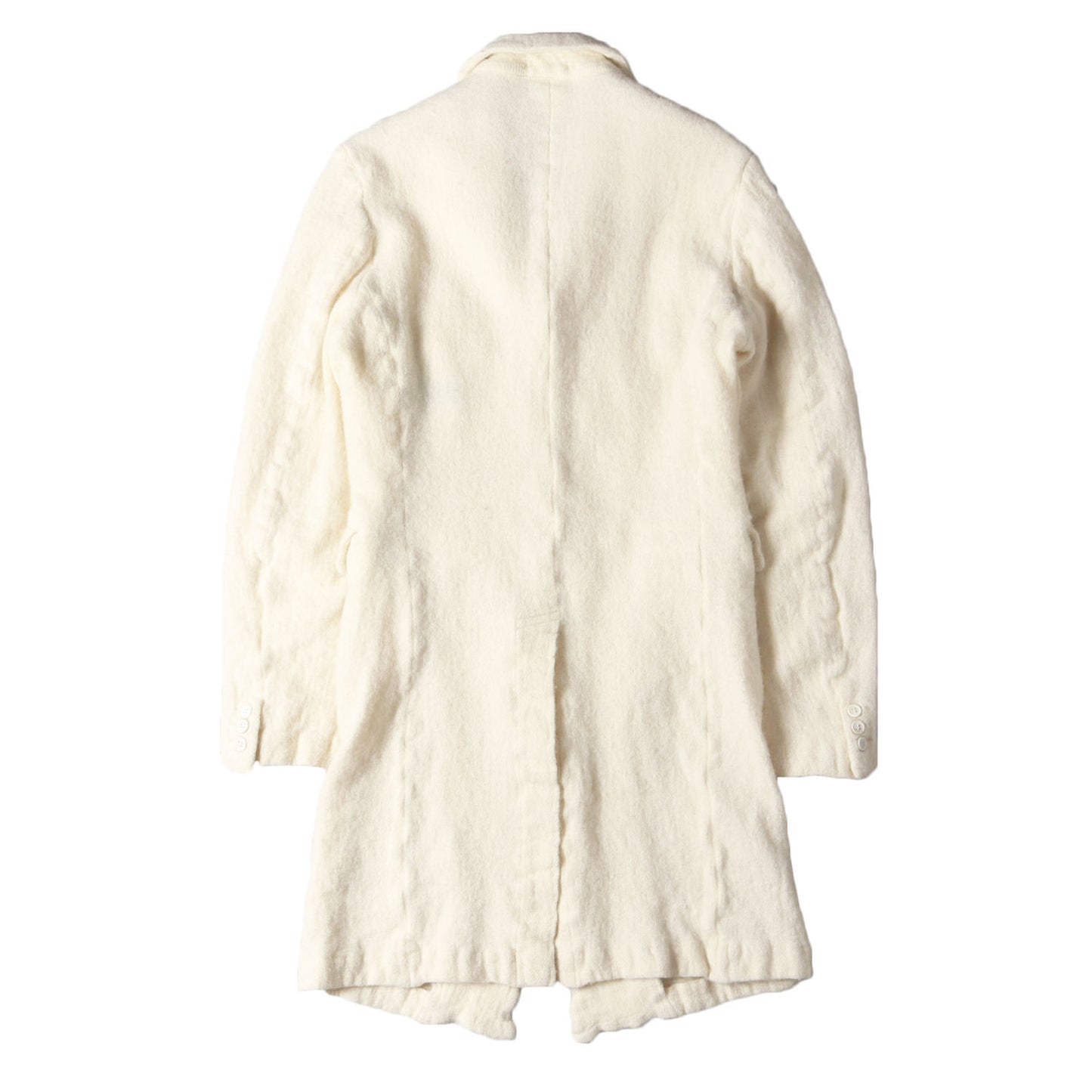24AW ウール 縮絨 シングルブレスト 3B ロング ジャケット (PN-J042)