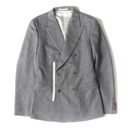 24AW ウール ZIP ダブルブレスト テーラード ジャケット (PN-J048)