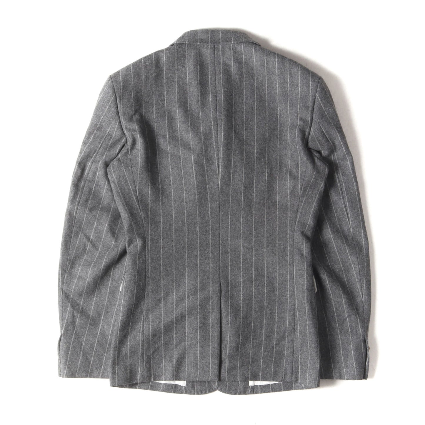 24AW ストライプ ウール ZIP シングルブレスト テーラード ジャケット (PN-J047)