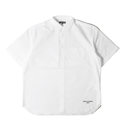 24SS 裾ロゴ オーバーサイズ コットンブロード 半袖シャツ (HM-B103)