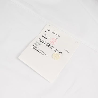 24SS 裾ロゴ オーバーサイズ コットンブロード 半袖シャツ (HM-B103)