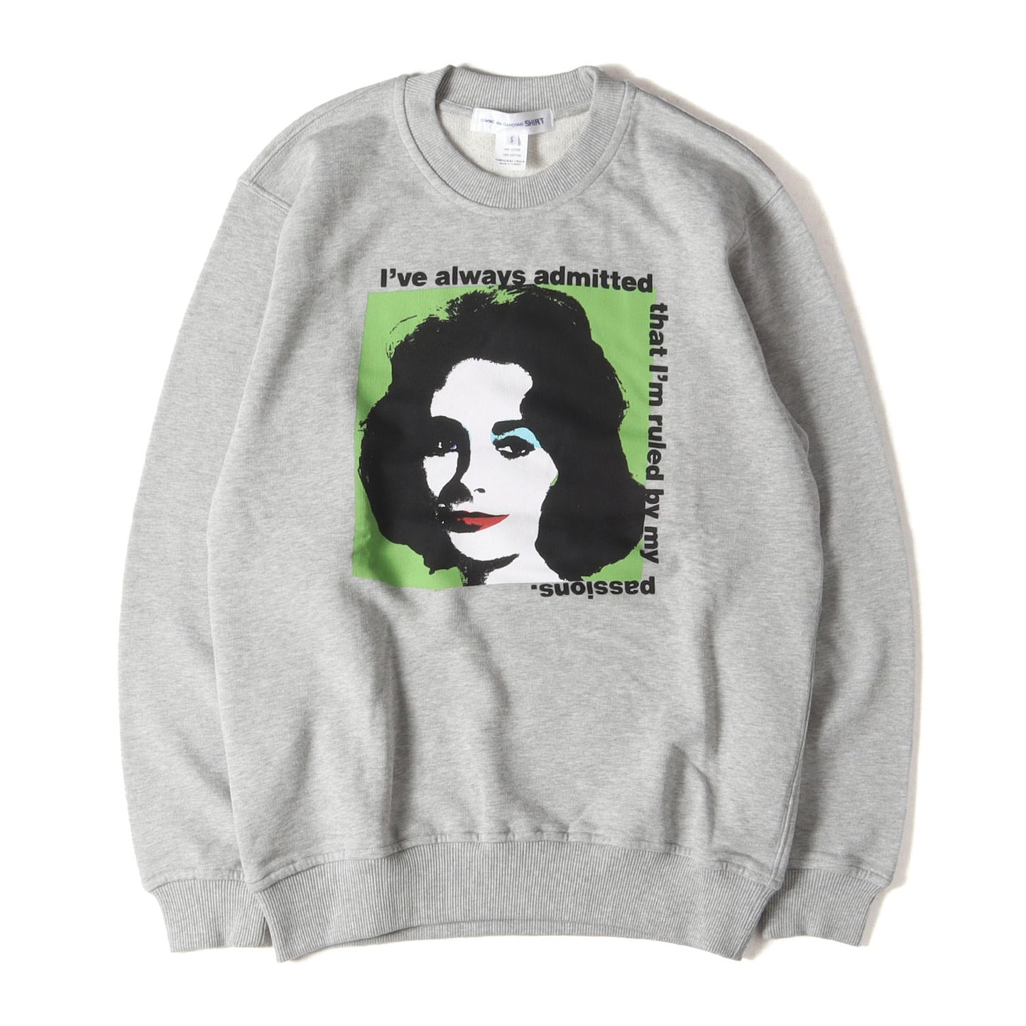 24SS × Andy Warhol エリザベス テイラー ポートレート グラフィック スウェット (FM-T028) / 裏毛