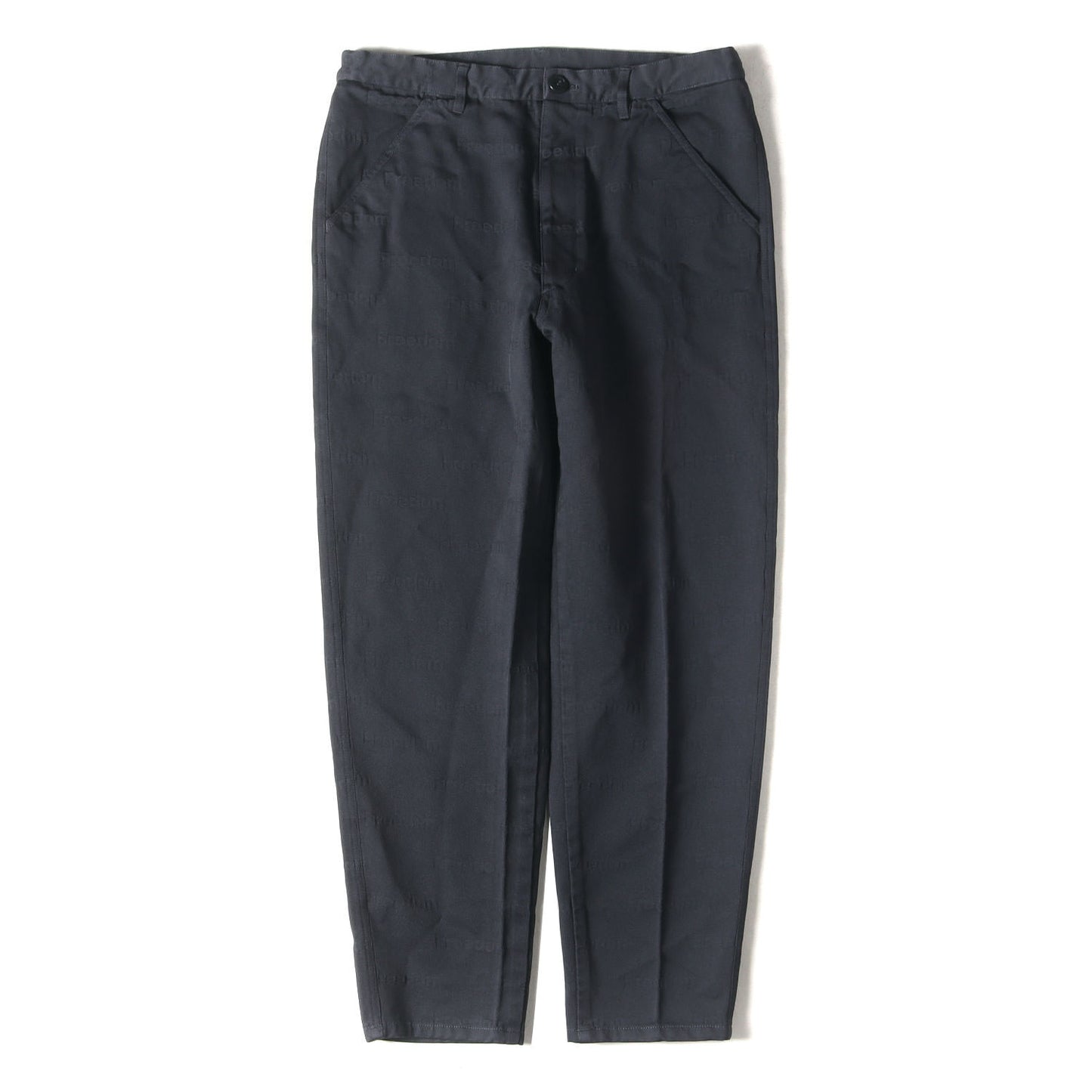 24AW Freedom ロゴ ジャガード エステル 縮絨 パンツ (FN-P503) / ジッパーフライ