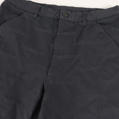24AW Freedom ロゴ ジャガード エステル 縮絨 パンツ (FN-P503) / ジッパーフライ