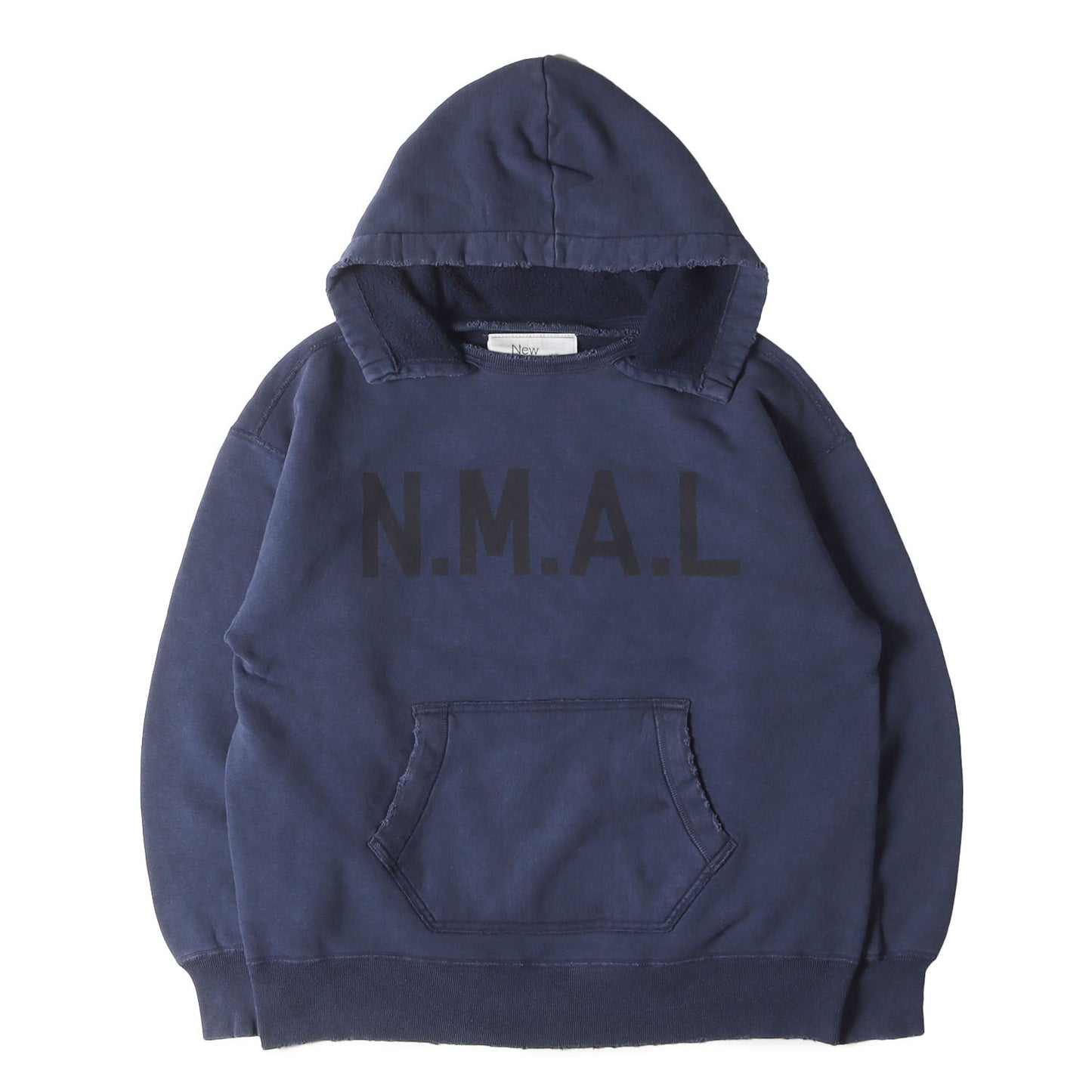 24AW × KAPTAIN SUNSHINE ヴィンテージ加工 ロゴ 後付け フード スウェット パーカー (AFTER HOODIE SWEAT SWP-KS-0001)