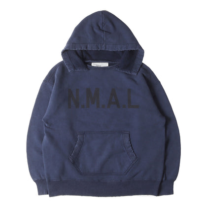 24AW × KAPTAIN SUNSHINE ヴィンテージ加工 ロゴ 後付け フード スウェット パーカー (AFTER HOODIE SWEAT SWP-KS-0001)