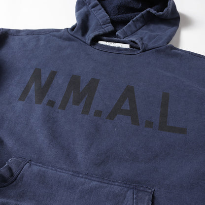 24AW × KAPTAIN SUNSHINE ヴィンテージ加工 ロゴ 後付け フード スウェット パーカー (AFTER HOODIE SWEAT SWP-KS-0001)