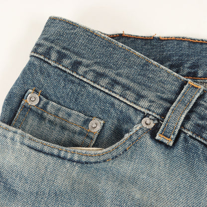 98s 初期 ペンキ ペイント スリム ストレート デニムパンツ / ボタンフライ Jeans