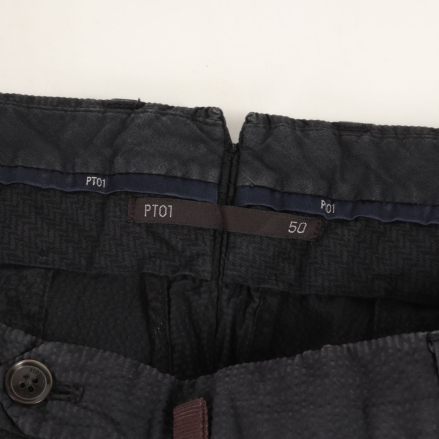 ツータック ストレッチ シアサッカー スラックス パンツ (COHT22 SR18) / PREPPY FIT