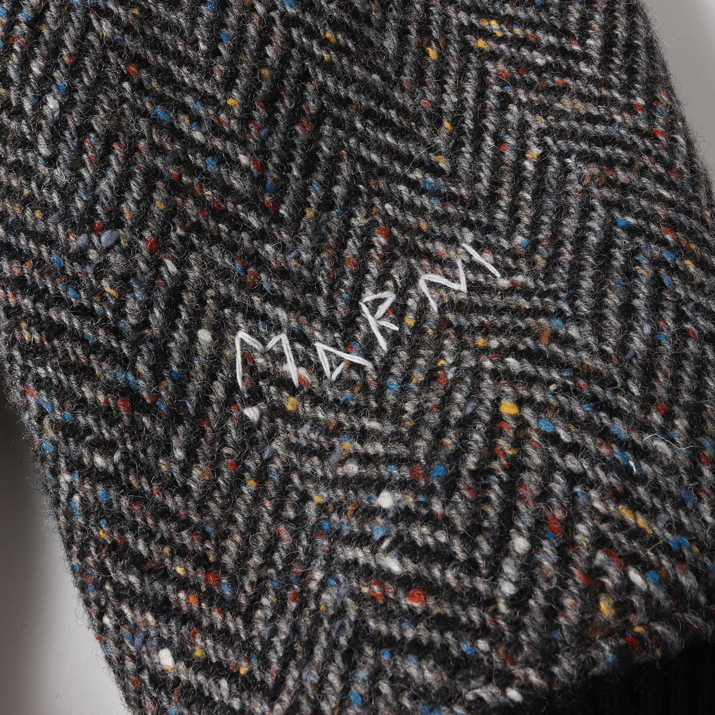 22AW ネップ混 ウール ツイード ノーカラー ブルゾン (JUMU0125W2)