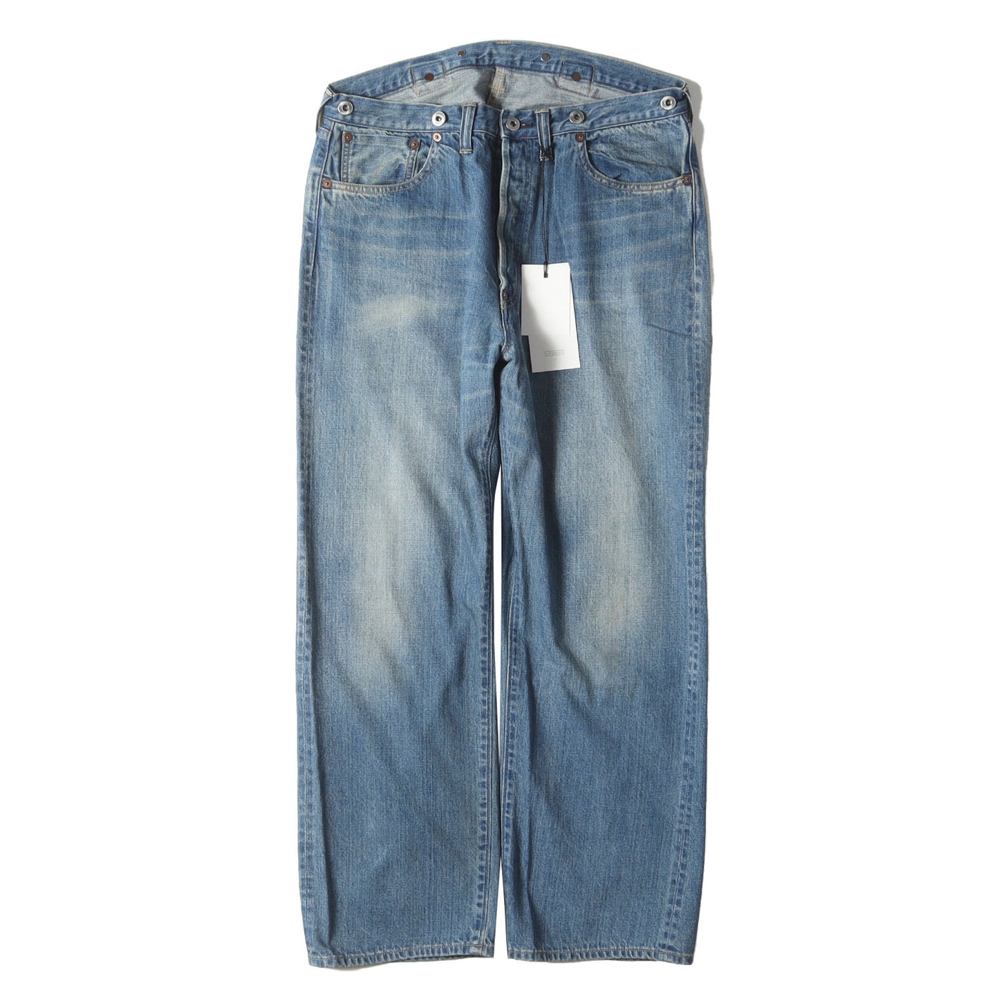 24AW ヴィンテージ ウォッシュド加工 セルビッジ デニム パンツ (No.2 Washed Denim Pants AP-4008)