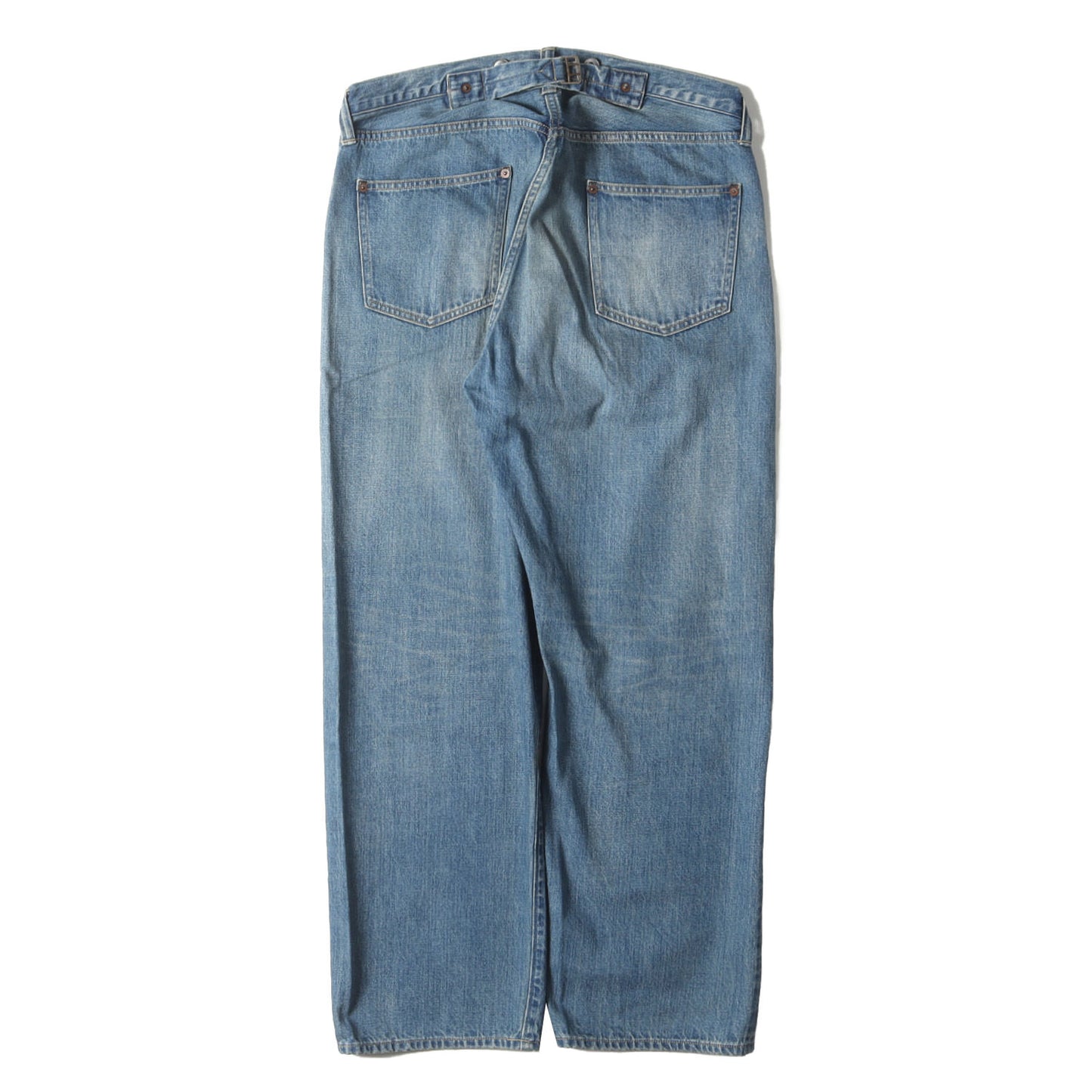 24AW ヴィンテージ ウォッシュド加工 セルビッジ デニム パンツ (No.2 Washed Denim Pants AP-4008)