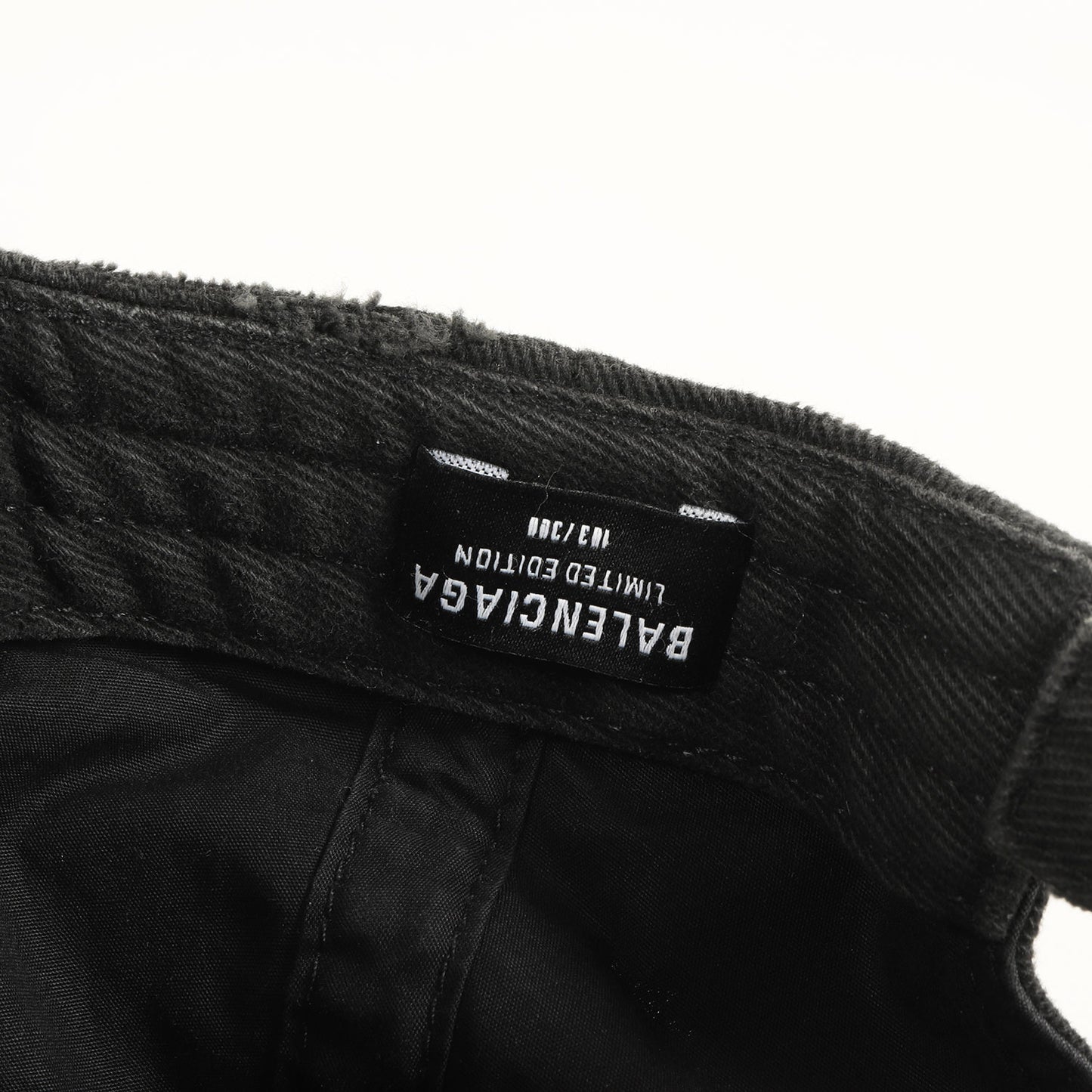 21SS × Rammstein デストロイ加工 ベースボール キャップ (670765 410B2) / LIMITED EDTION 108/300