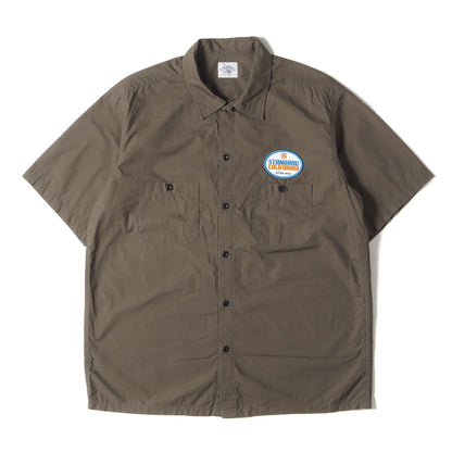 22SS オーバル ロゴ パッチ 半袖 ワーク シャツ (SD Oval Logo Patch Work Shirt Short Sleeve)