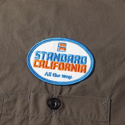 22SS オーバル ロゴ パッチ 半袖 ワーク シャツ (SD Oval Logo Patch Work Shirt Short Sleeve)