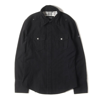 ワイヤー入りカラー コットン シャツ