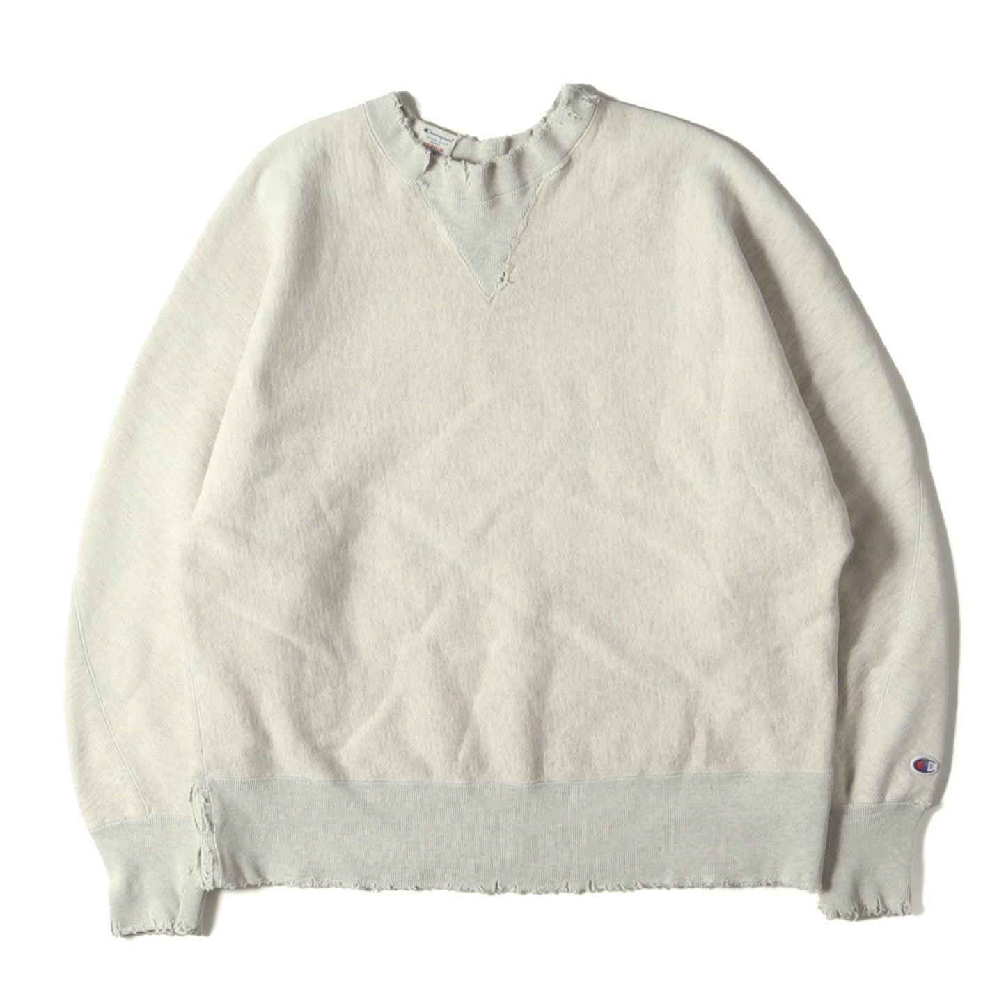 25SS × New Manual × Champion ヴィンテージ加工 リバースウィーブ スウェット (SWEATSHIRT C8-B027) / MADE IN JAPAN