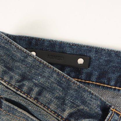 24AW ヴィンテージ加工 ストレート デニム パンツ (L.Straight 5pocket USD 2410-1002) / ボタンフライ