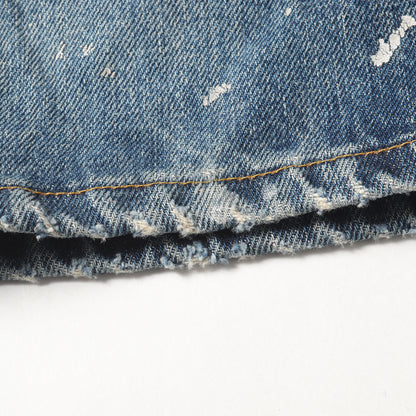 24AW ヴィンテージ加工 ストレート デニム パンツ (L.Straight 5pocket USD 2410-1002) / ボタンフライ