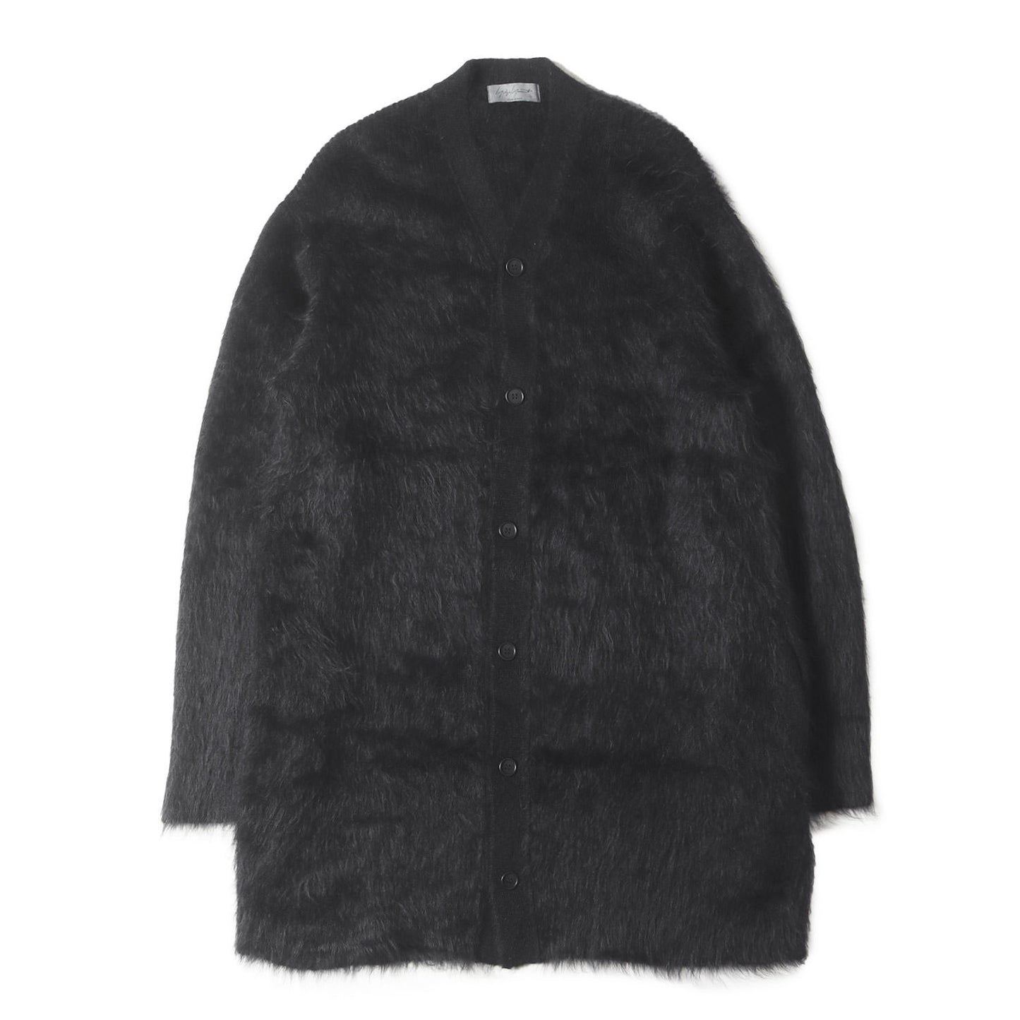 22AW シャギー モヘア Vネック ロング カーディガン (10G HALF CARDIGAN FUR FINISH LONG CARDIGAN HE-K71-190) / POUR HOMME