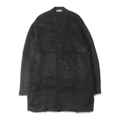 22AW シャギー モヘア Vネック ロング カーディガン (10G HALF CARDIGAN FUR FINISH LONG CARDIGAN HE-K71-190) / POUR HOMME