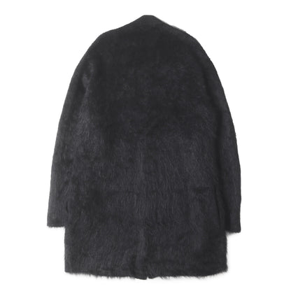 22AW シャギー モヘア Vネック ロング カーディガン (10G HALF CARDIGAN FUR FINISH LONG CARDIGAN HE-K71-190) / POUR HOMME