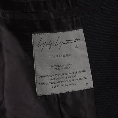 22AW ヒョウ柄 セパレート ピークド 3B テーラード (HE-J42-119) / POUR HOMME