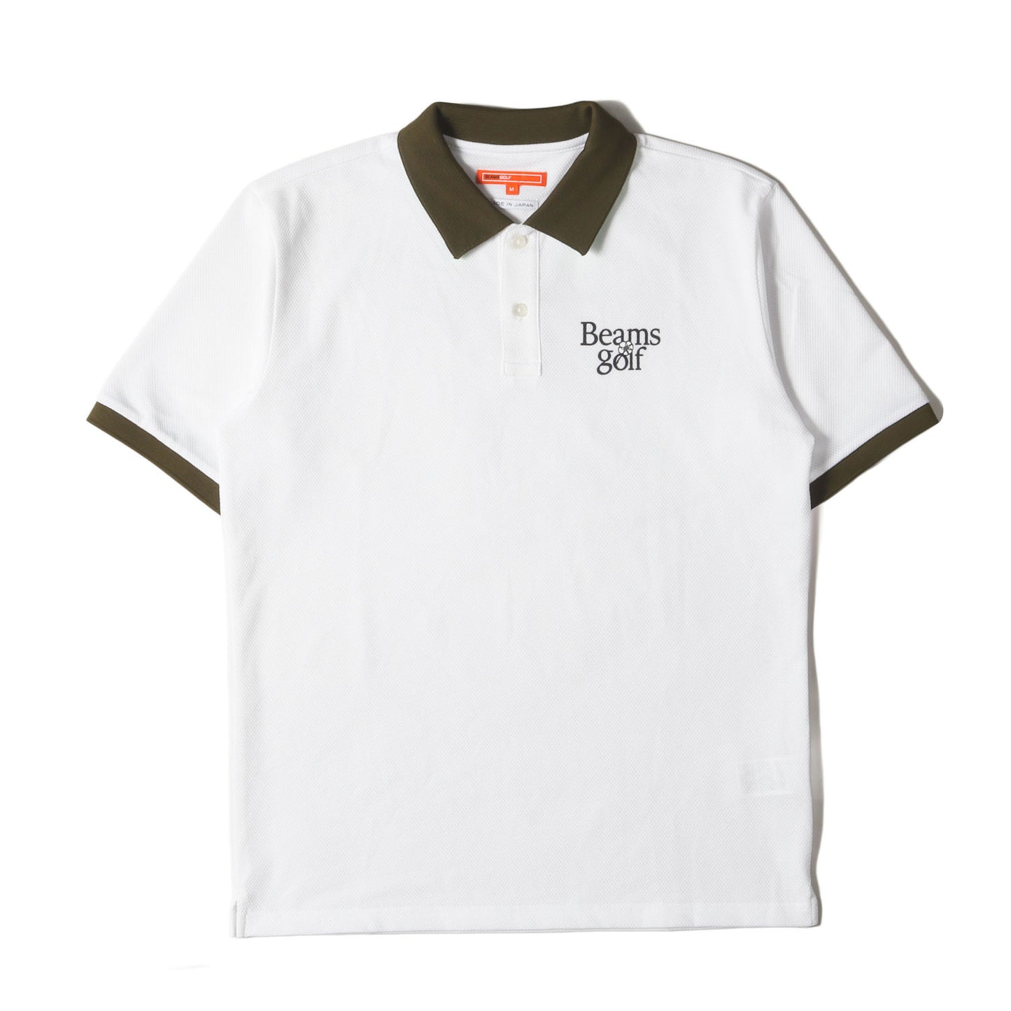 24SS 襟裏ジャカード フラワーロゴ ポロシャツ (82-02-0103-444) / ORANGE LABEL MADE IN JAPAN GOLF