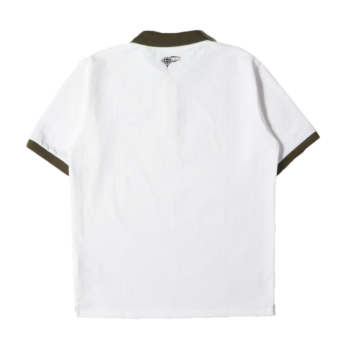 24SS 襟裏ジャカード フラワーロゴ ポロシャツ (82-02-0103-444) / ORANGE LABEL MADE IN JAPAN GOLF