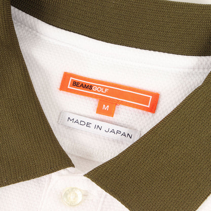 24SS 襟裏ジャカード フラワーロゴ ポロシャツ (82-02-0103-444) / ORANGE LABEL MADE IN JAPAN GOLF