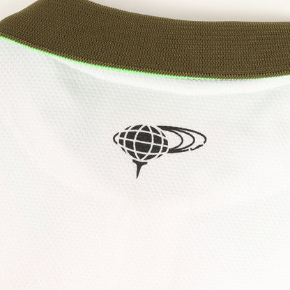 24SS 襟裏ジャカード フラワーロゴ ポロシャツ (82-02-0103-444) / ORANGE LABEL MADE IN JAPAN GOLF