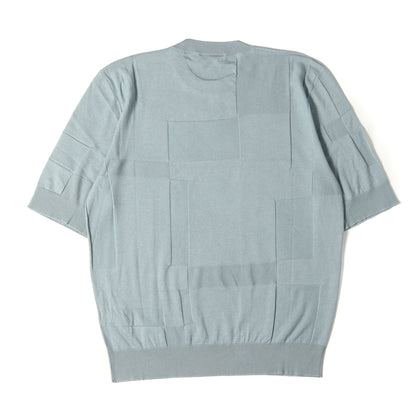 25SS ジャガード 半袖 ニット (Calques en H crewneck sweater H557060HA) / カルク・アン・H