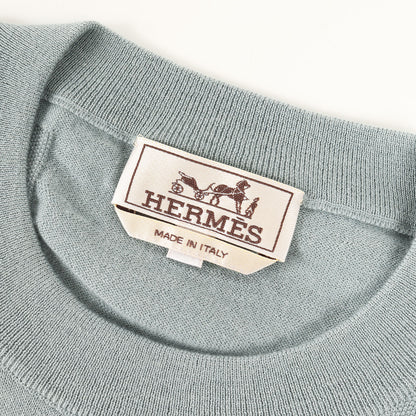 25SS ジャガード 半袖 ニット (Calques en H crewneck sweater H557060HA) / カルク・アン・H