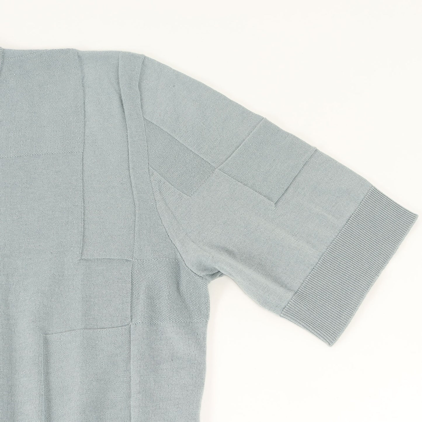 25SS ジャガード 半袖 ニット (Calques en H crewneck sweater H557060HA) / カルク・アン・H