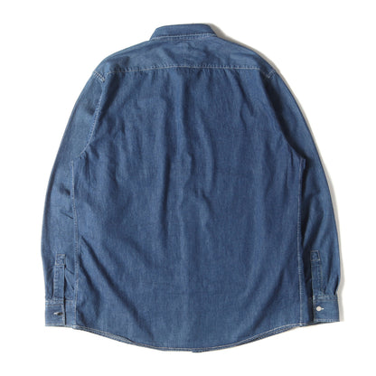 23SS セリエボタン デニム ドレスシャツ
