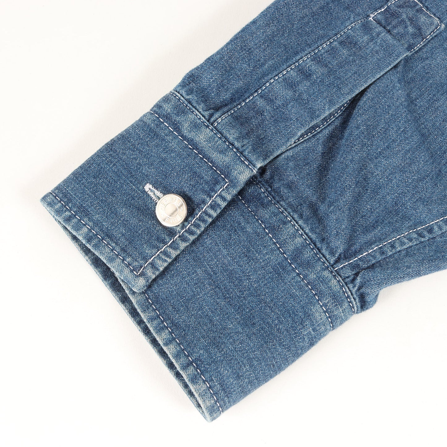 23SS セリエボタン デニム ドレスシャツ