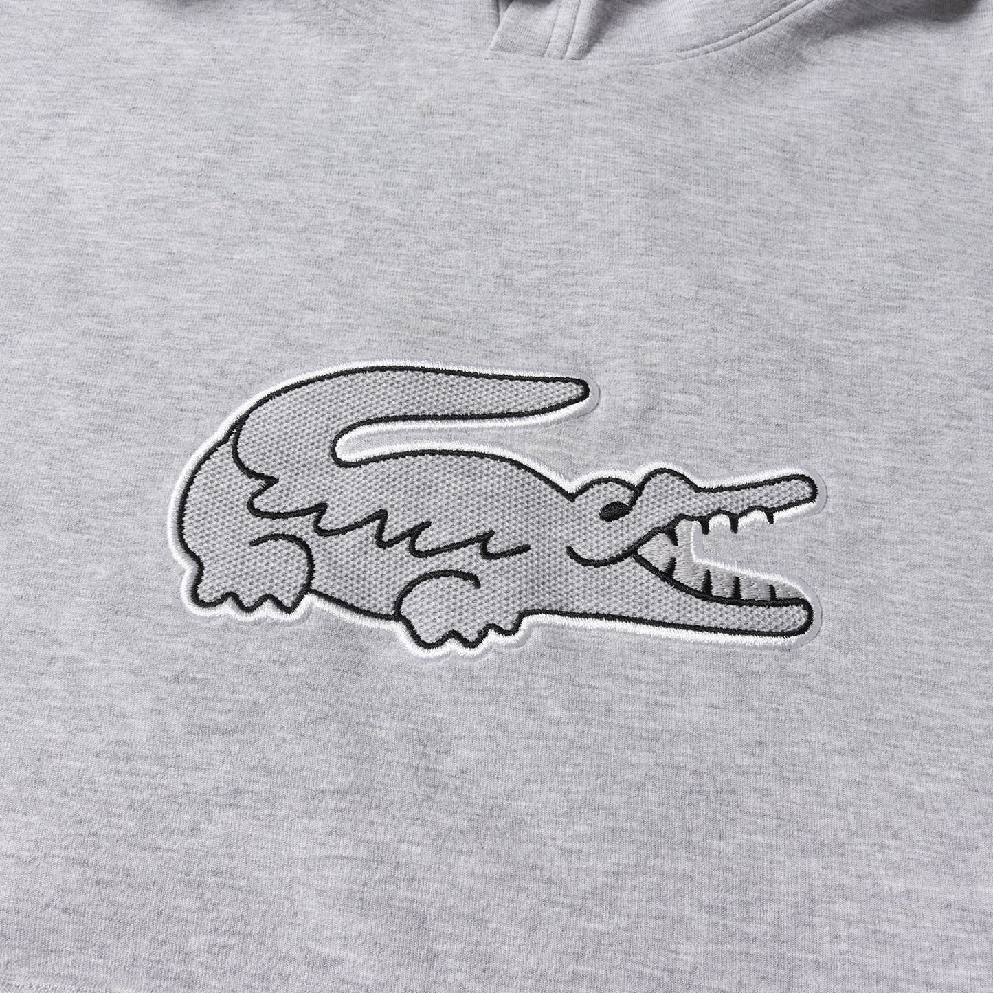 ワニ ワッペン コットンポリ ジャージー スウェット パーカー (SH9578)