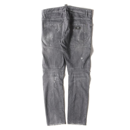 21SS クラッシュ加工 ストレッチ デニム スキニー パンツ (Tidy Biker Jean S74LB0935 S30260)