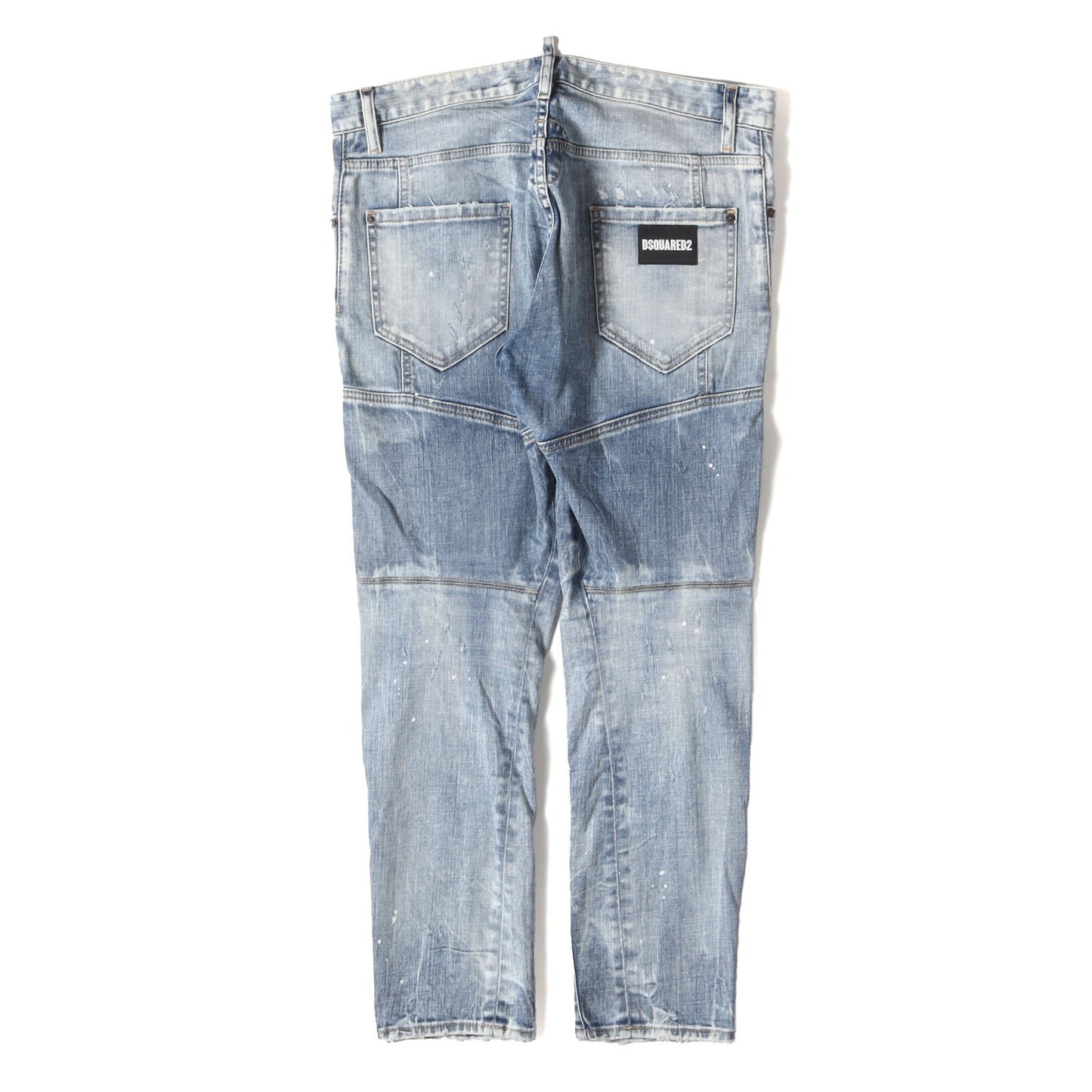 21AW ペイント クラッシュ リペア加工 ストレッチ デニム スキニー パンツ (Tidy Biker Jean S71LB0966 S30342)