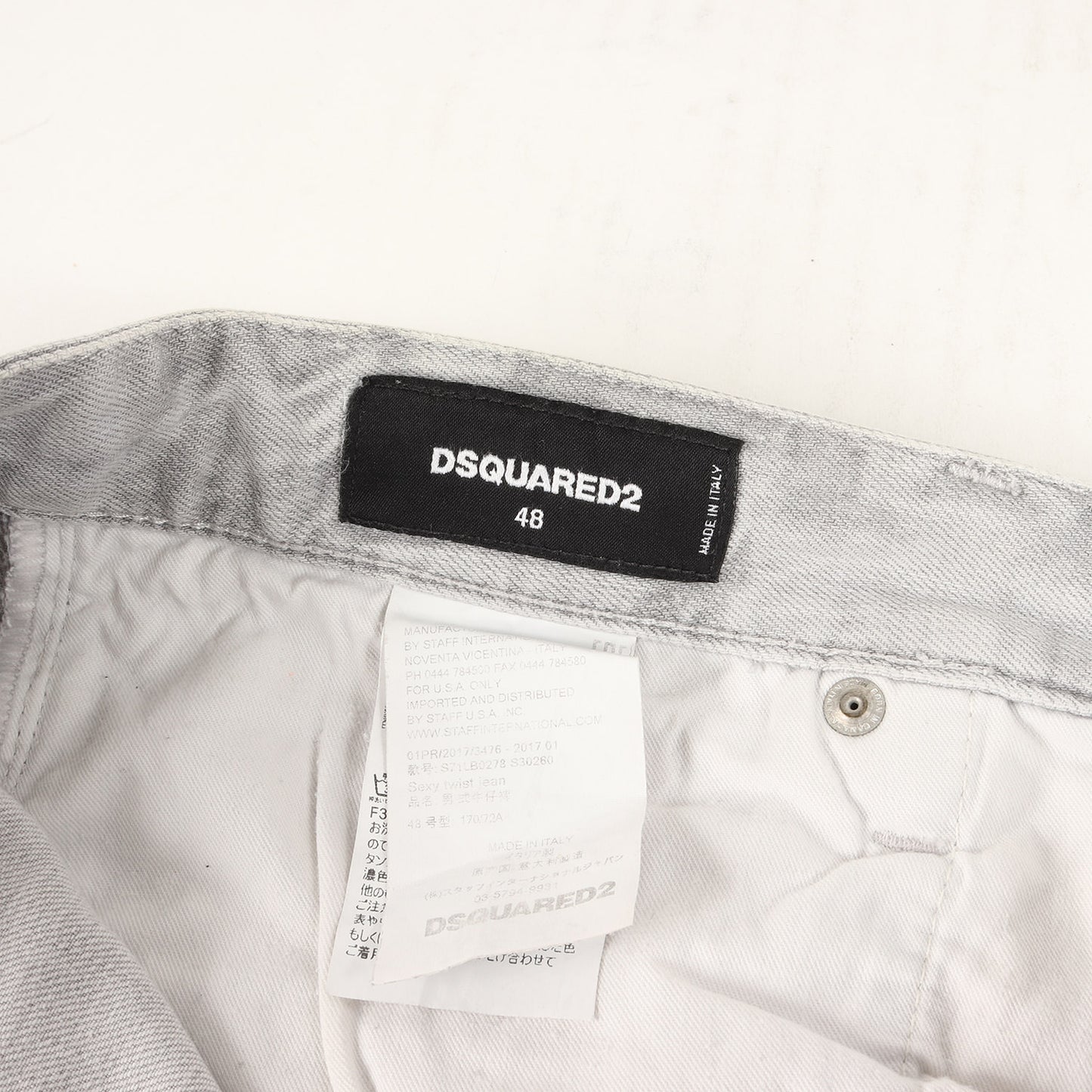 ペイント クラッシュ リペア加工 ストレッチ デニム スキニー パンツ (Sexy Twist Jean S71LB00278 S30260) / ボタンフライ