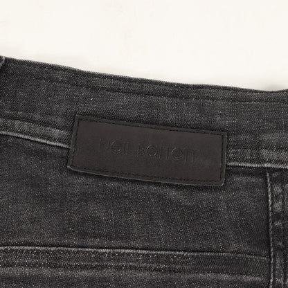 20SS 裾リブ ストレッチ デニム スキニー パンツ (PBJP173H-N500TZ)