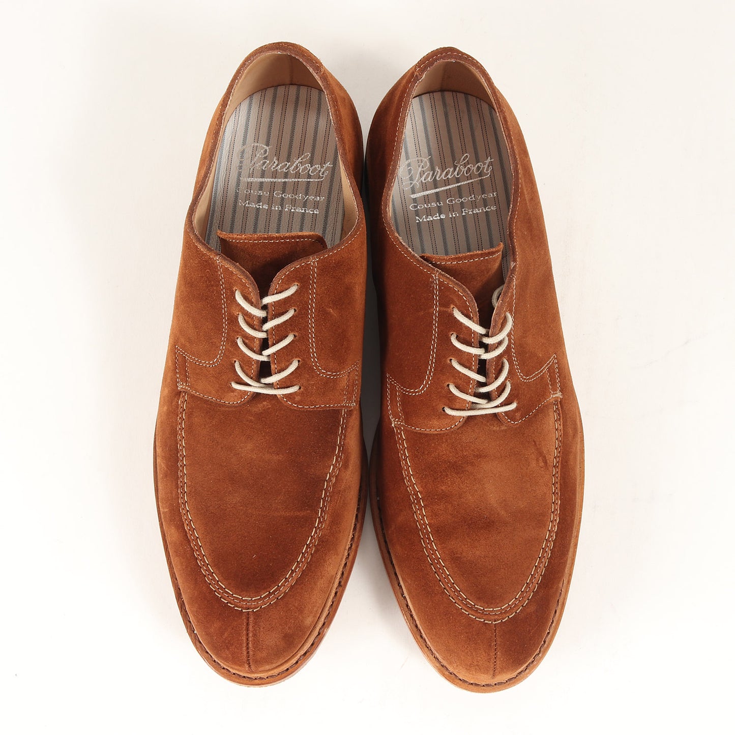 アーモンドトゥ スウェード レザー ドレス シューズ (ROUSSEAU 5923) / CUIR